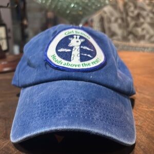 Girl Scouts of America vintage patch Blue Cap with Giraffe ballcap adjustable
